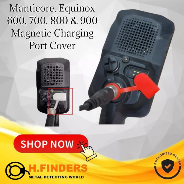 Minelab Manticore  & Equinox 600, 700, 800 & 900 Magnetic Charging Port Cover