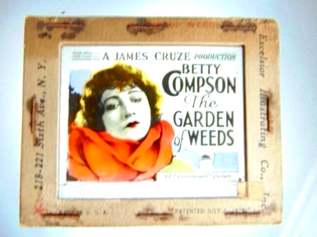 Magic Lantern movie advertising slide: The Garden of Weeds 5
