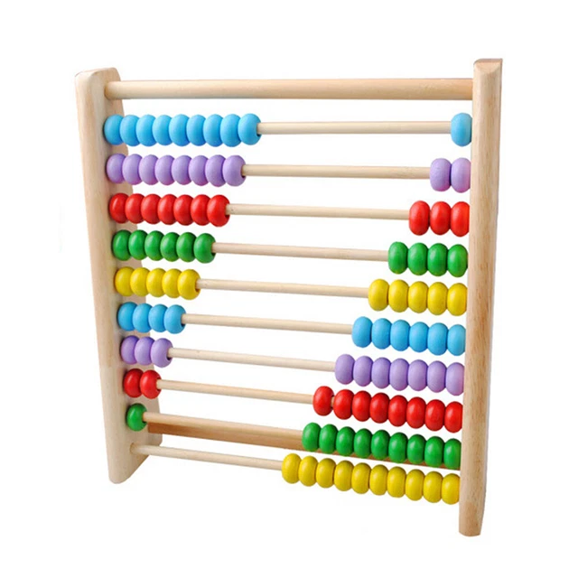 CALCUL DU CADRE de comptage vertical en bois jouets éducatifs Abacus CALCUL DU CADRE de comptage vertical en bois jouets éducatifs Abacus
