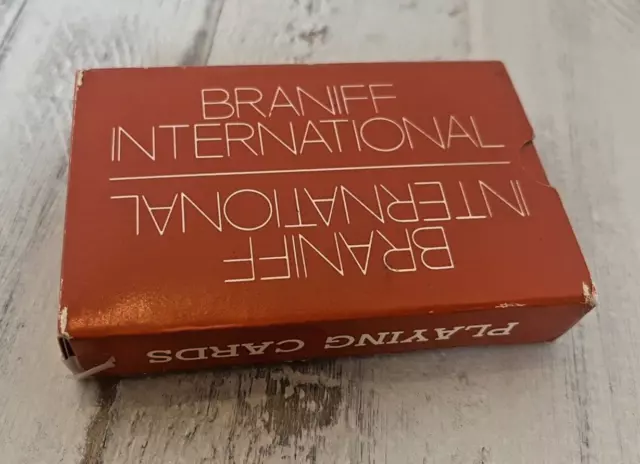 Vtg Braniff International Airlines Playing Cards