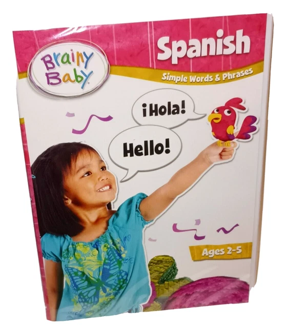 BRAINY BABY DVD Spanish Simple Words And Phrases Ages 2 5 27 45 Brainy baby dvd spanish simple words and phrases ages 2 5 27 45