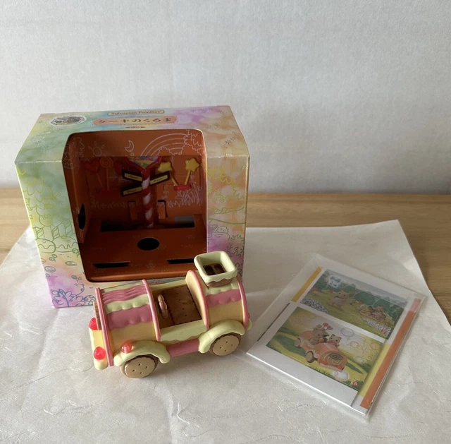 Sylvanian Families CAKE CAR Epoch Calico Critters Japan F-09 ouvert près de...