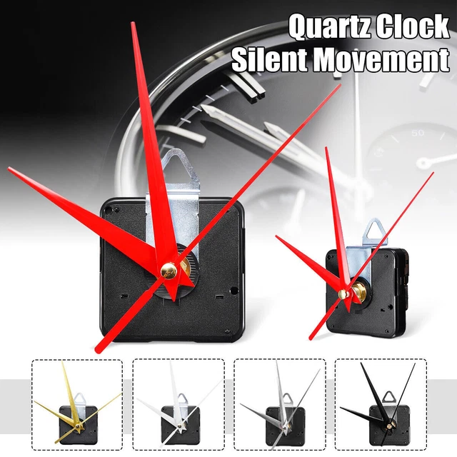 SILENT QUARTZ WALL Clock Movement Mechanism DIY Repair Part Kits Long ...