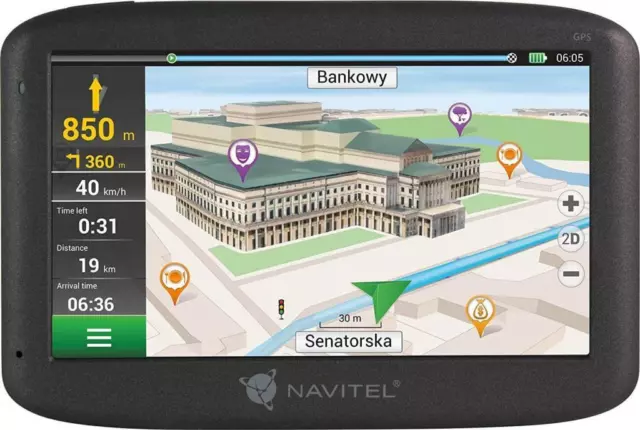 Navitel E500 Navigationssystem 5 Zoll GPS mit Europa Karte vorinstalliert