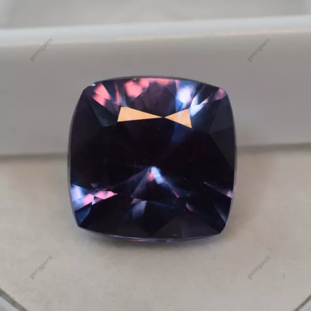 7.35 Ct Natural Color-Change Alexandrite CERTIFIED Square Cushion Loose Gemstone