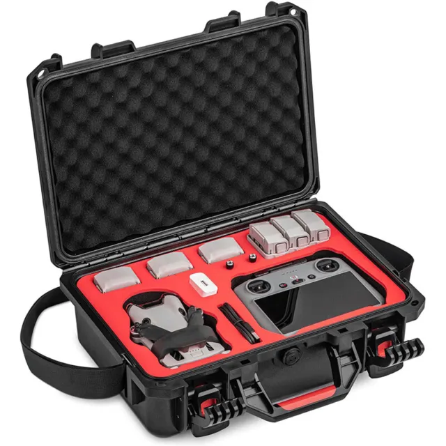 Waterproof Hard Carrying Case for DJI Mini 4 Pro Fly More Combo Pressureproof