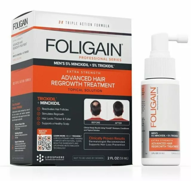 Foligain Anti-Haarausfall  für Männer  mit Minox 5% & Trioxidil® 5% 1 Monatspack