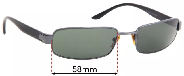 SFx Replacement Sunglass Lenses Fits Ray Ban Rb3256 - 58mm Wide