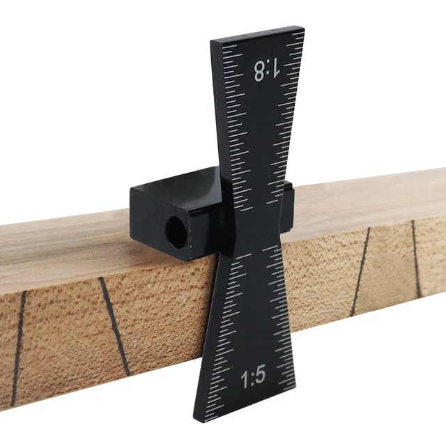 Marcatore coda di rondine seghetto da tavolo 64x18 mm lega acciaio maschera guida levigatura pendenze