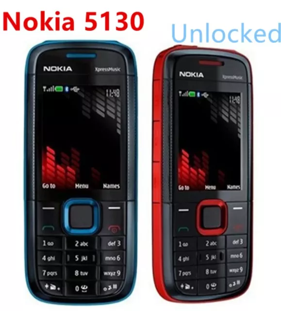 Original Unlocked Nokia 5130 XpressMusic GSM Quadband CellPhone+1 year warranty
