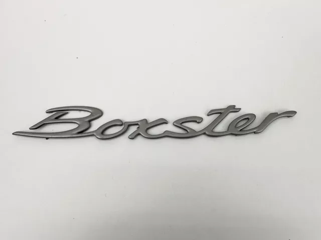 Rear Emblem For 2000-2004 Porsche Boxster Silver OEM