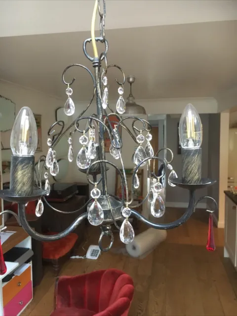 vintage 3 branch ceiling light chandelier