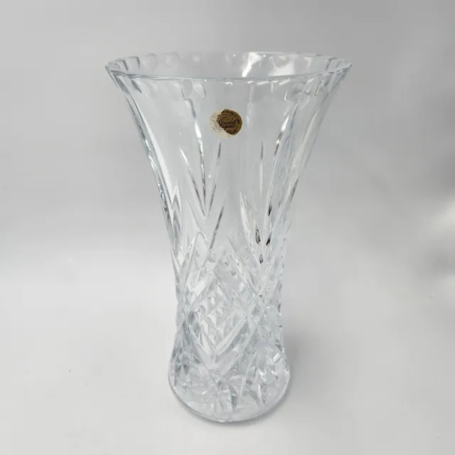 Cristal D'Arques France Large 11.75 Inch Heavy Crystal Glass Vase