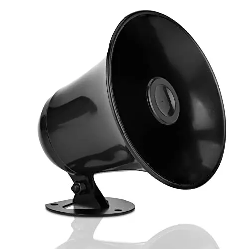 Indoor/Outdoor PA Horn Speaker 5 Portable 15W CB Radio Car Siren System