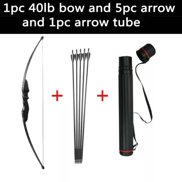 Bow and Arrow Recurve Bow Take Down Long Bow 30Lbs/40Lbs with Fiberglass