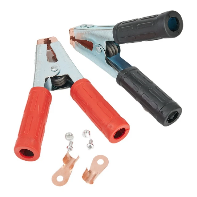 2PCS 600A Résistant Alligator Crocodile Véhicule Bateau Batterie Test Clips