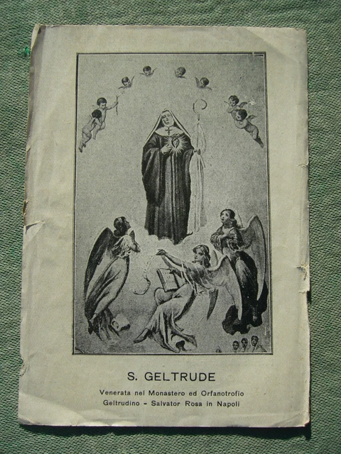 Santino Originale S. Geltrude Venerata A Napoli