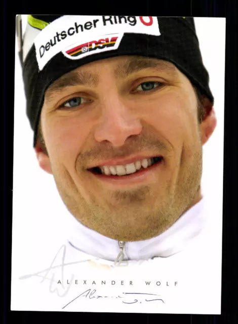 Alexander Wolf Autogrammkarte Original Signiert Biathlon + A 134242