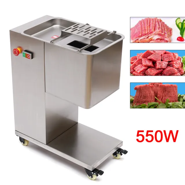 550W Electric Meat Cutting Machine Stainless Steel Meat Slicer Cutter 500KG/h