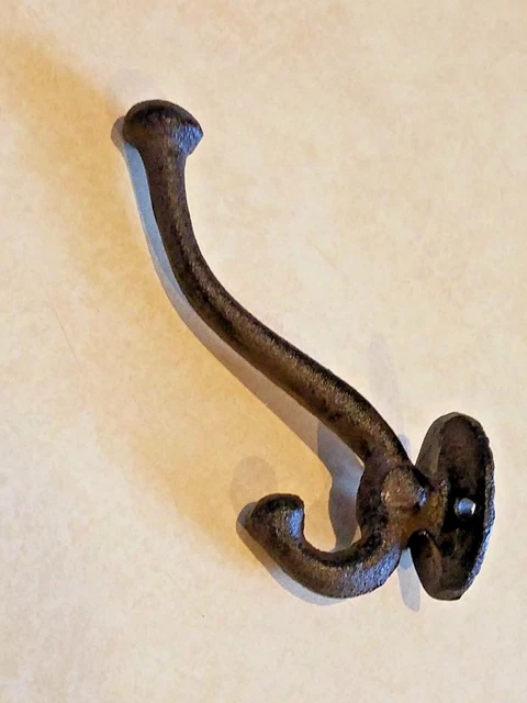 Cast Iron Heavy Duty Coat and Hat Hook Set of 4 1184-0908-4