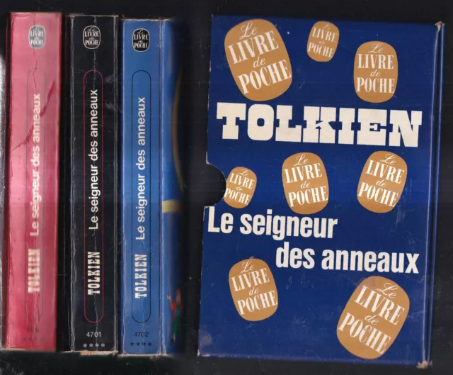 COFFRET. TOLKIEN: LE SEIGNEUR DES ANNEAUX TOMES 1 à 3. LIVRE DE POCHE. 1978.