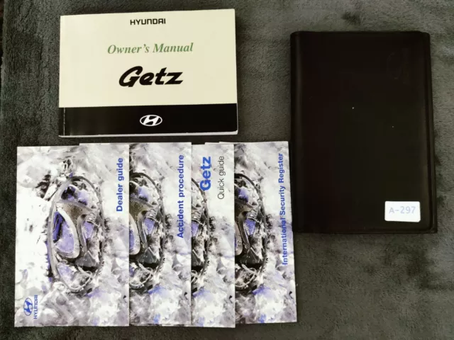 Genuine Hyundai Getz 2002-2005 Owners Manual Handbook Wallet Pack A-297