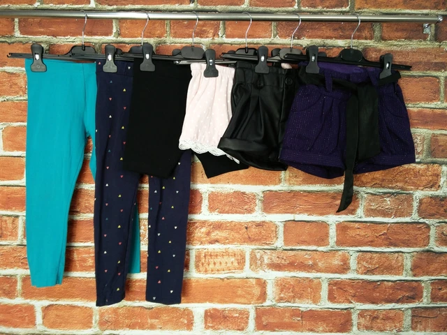 GIRLS BUNDLE AGE 5-6 YEARS NEXT M&S etc LEGGINGS SHORTS CASUAL PARTY KIDS 116CM