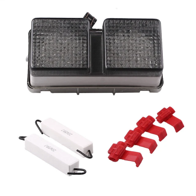 Fanale Posteriore LED Universale Per Moto - Luce Stop E Freno Con 15 LED, Colore Nero - Foto 6