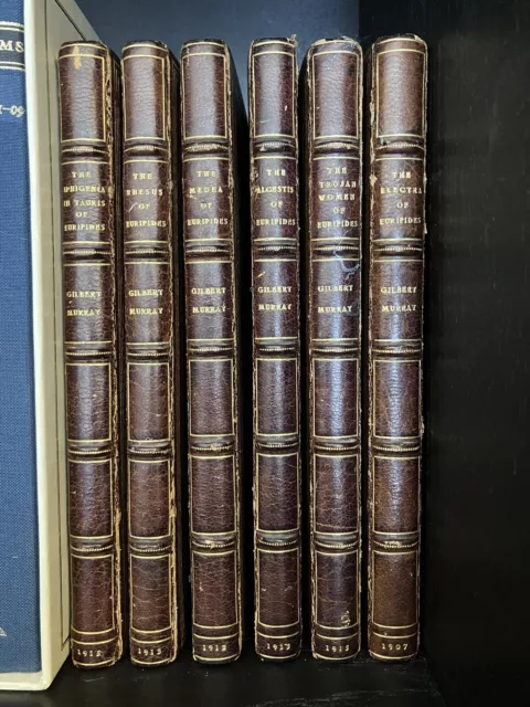 Plays of Euripides Gilbert Murray 6 Vol Set 1920s Will Durant 100 Best Books