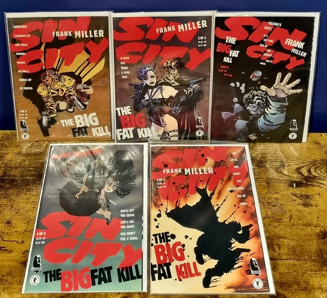 Dark Horse/Sin City : "The Big Fat Kill" 1-5 Complete Set By Frank Miller