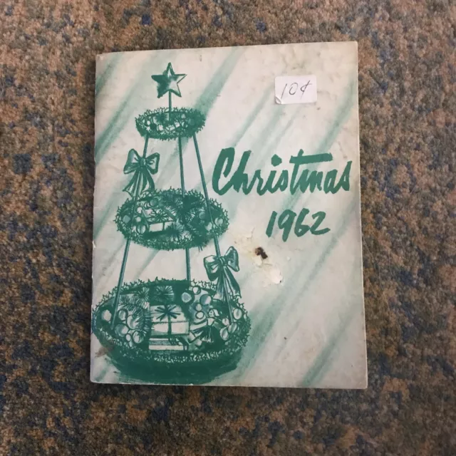 Vintage Michigan Consolidated Gas Cookbook - Christmas 1962