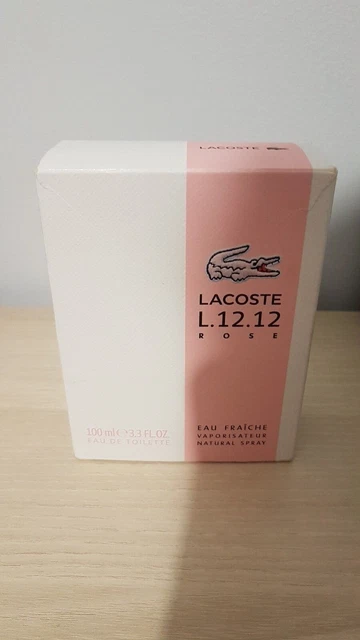 PARFUM femme " Lacoste L12.12 ROSE , EAU FRAÎCHE " de 100 ML