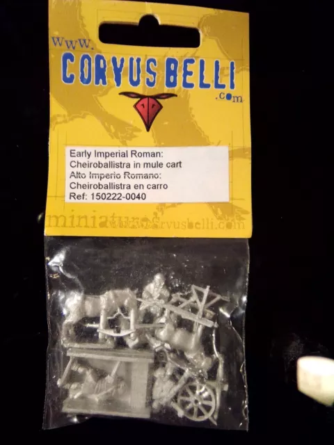 Carro Corvus Belli Miniaturas Imperial Romano Cheiroballista Temprano 15 mm De Colección