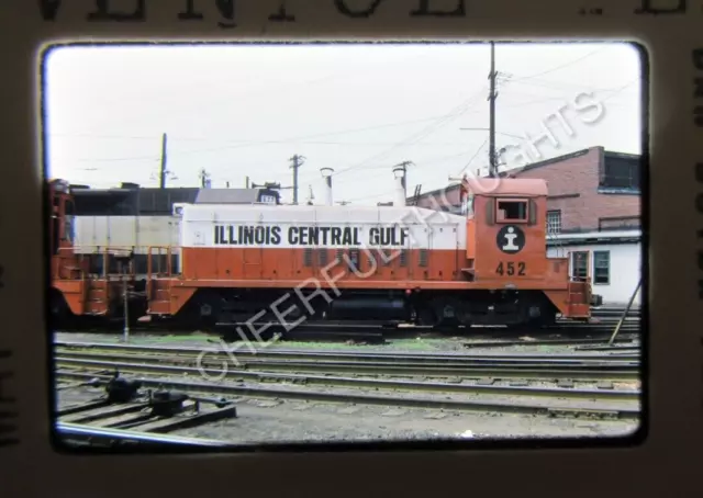 Original  '75 Kodachrome Slide ICG Illinois Central Gulf 452 SW9 Venice   38A34