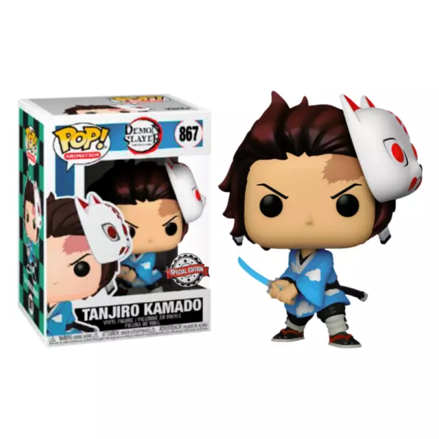 Funko Pop Tanjiro Kamado & Mask #867 Exclusive - Demon Slayer - Figurine Vinyle