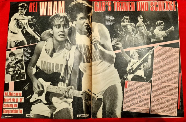 BRAVO WHAM BERICHT GEORGE MICHAEL - 80iger  ( 2 Seitig )