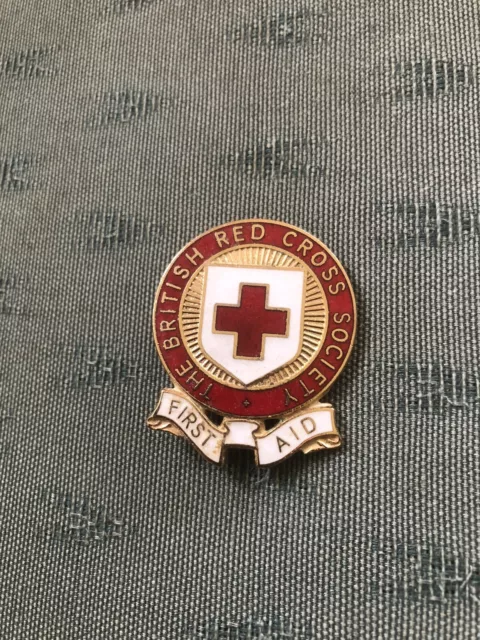 Older The British Red Cross Society - First Aid - Enamel Pin Badge