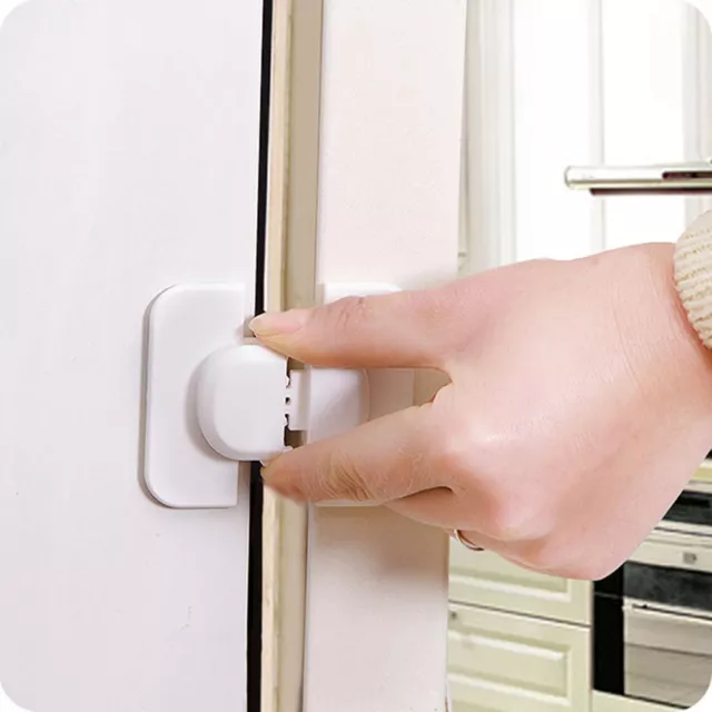 Refrigerator Fridge Freezer Door Lock Latch Catch for Toddler Child Safety .M~