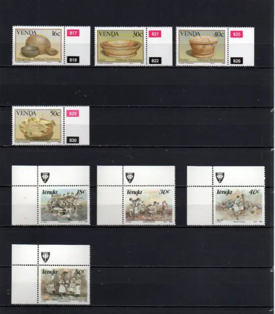 Briefmarken  Sätze Südafrika Venda 1989 postfr.    s. Scan