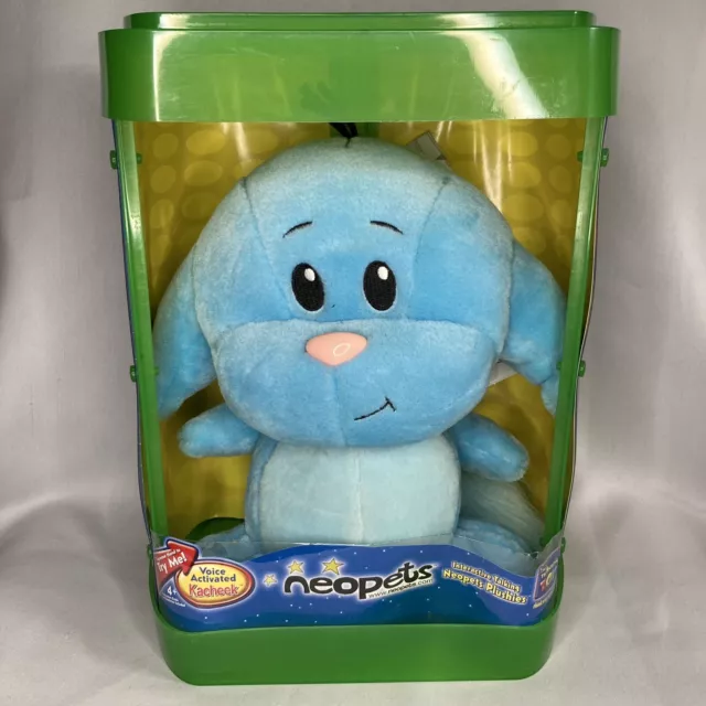 Neopets Kacheek 2003 Blue Plush Interactive Talks Lights NIB New in Box RARE