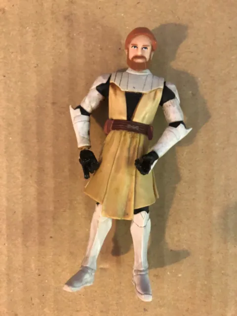 Star Wars Obi Wan Kenobi Clone Wars Figure Hasbro 2008