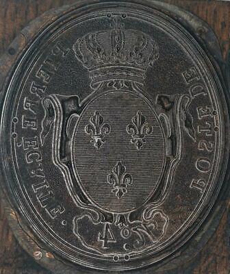 D5824 Unique Matrice Louis XVI Poste Chevaux Nancy Trois Lys Couronné SUP 48/128 