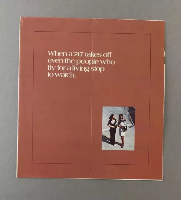 Boeing 747 Vintage Manufactures Sales Brochure Seat Maps & Cutaway 2