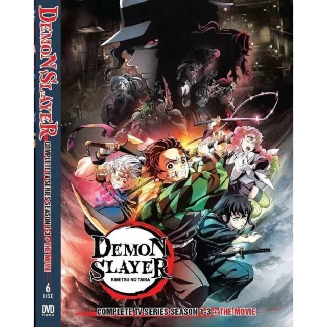 DVD Anime Demon Slayer Kimetsu No Yaiba Season 1-3 + Mugen Train Arc + The Movie