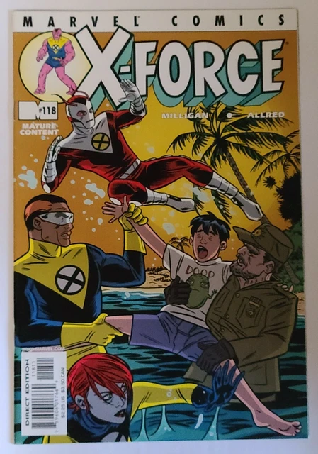 X Force #118 (Marvel 2001 Series) Nos 9.4+Nm Grade, Peter Milligan Story, Allred