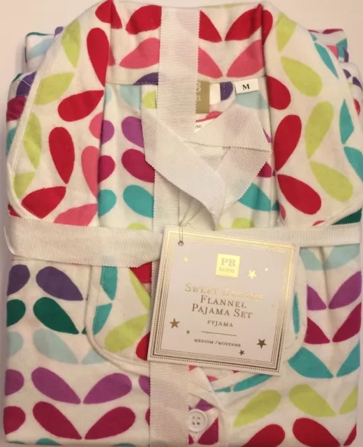 NWT * PB Teen Sweet Dreams Pajama Set * Sz: M * Pretty Petals $59 * Pottery Barn