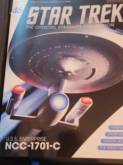 Star Trek Eaglemoss Issue 46 USS Enterprise C Ship & Magazine