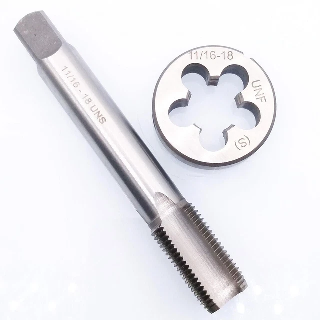 Tap And Die Set 11/16-18 UN Right Hand Thread 11/16\ - 18 TPI High HSS Newest