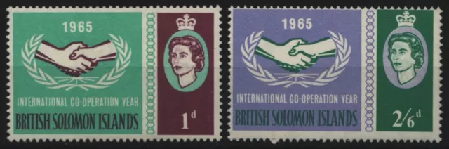 Salomoninseln 1965 - Mi-Nr. 130-131 ** - MNH - Internationale Zusammenarbeit