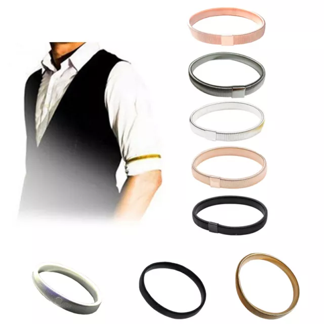 Camisas Para Hombre Soporte Para Manga Pulsera Liga Pulsera De Metal <